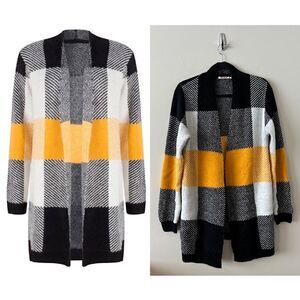 Esqualo Jacquard Open Cardigan